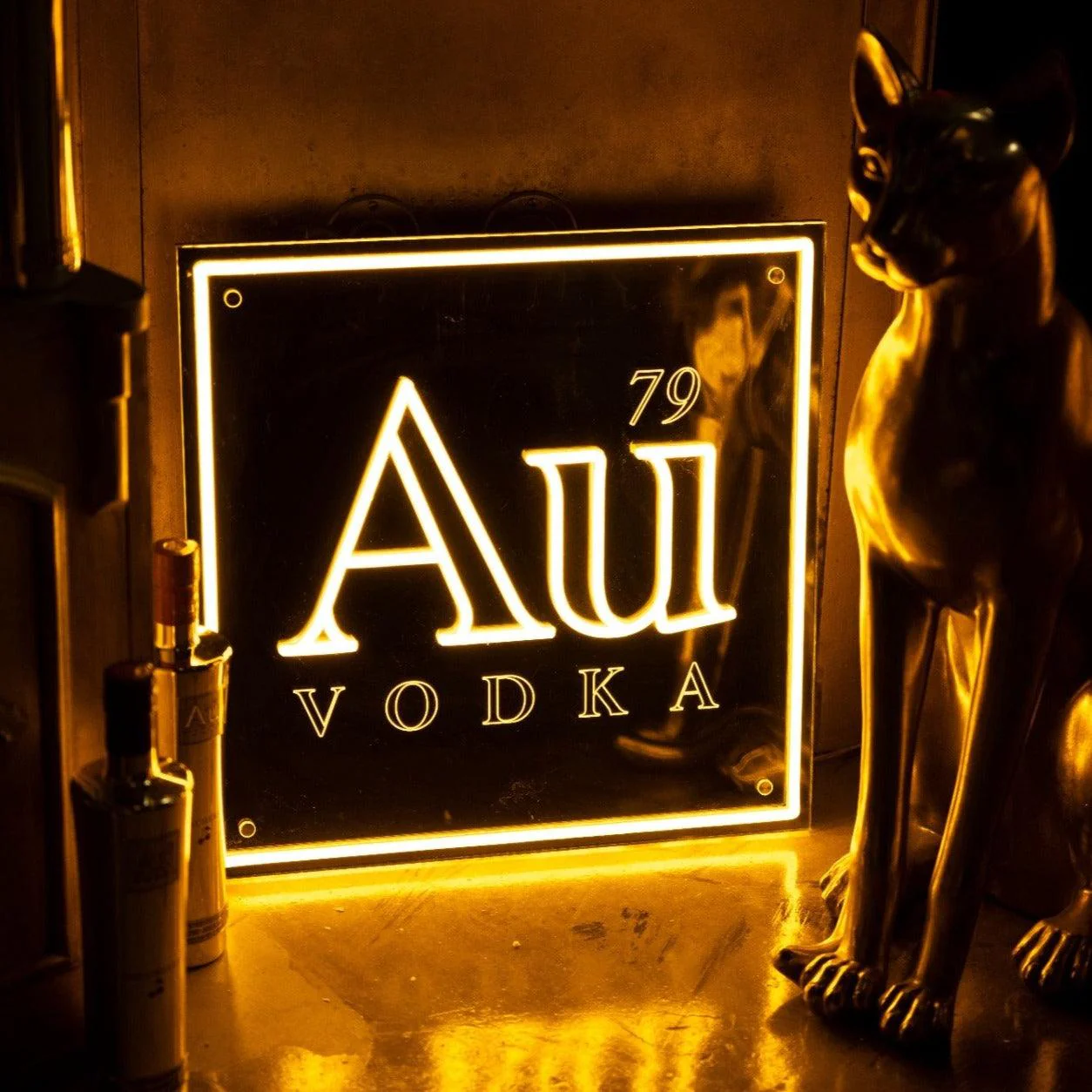 Au Vodka LED Logo Sign - Image 3