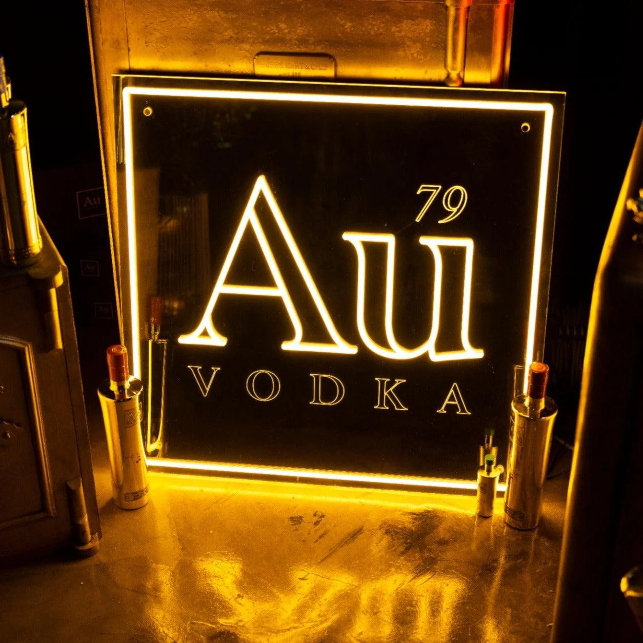 Au Vodka LED Logo Sign - Image 4